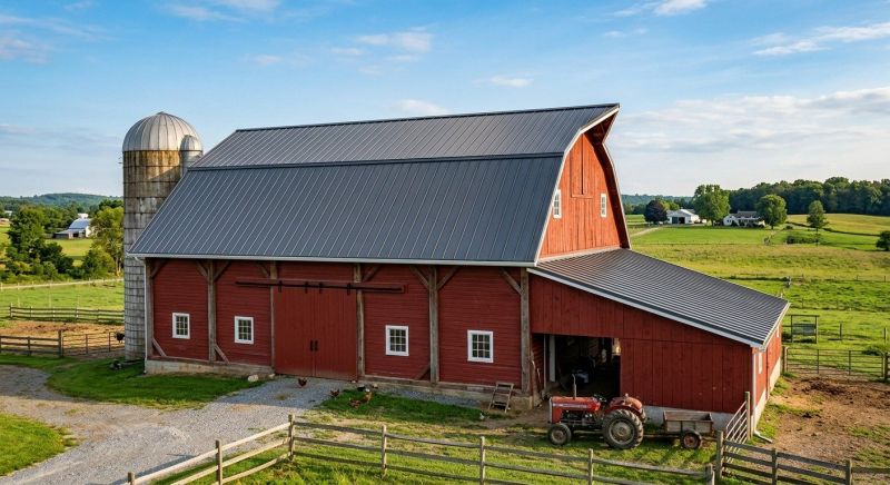 Barn Roof Replacement in Easton, PA