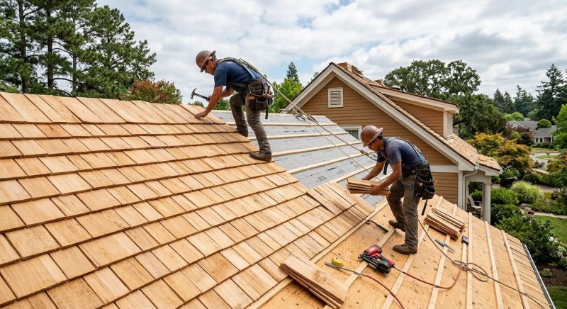 Cedar Shake Roof Construction in Bethlehem, PA