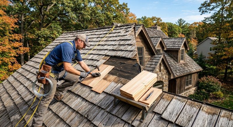Cedar Shake Roof Repair in Hackettstown, NJ
