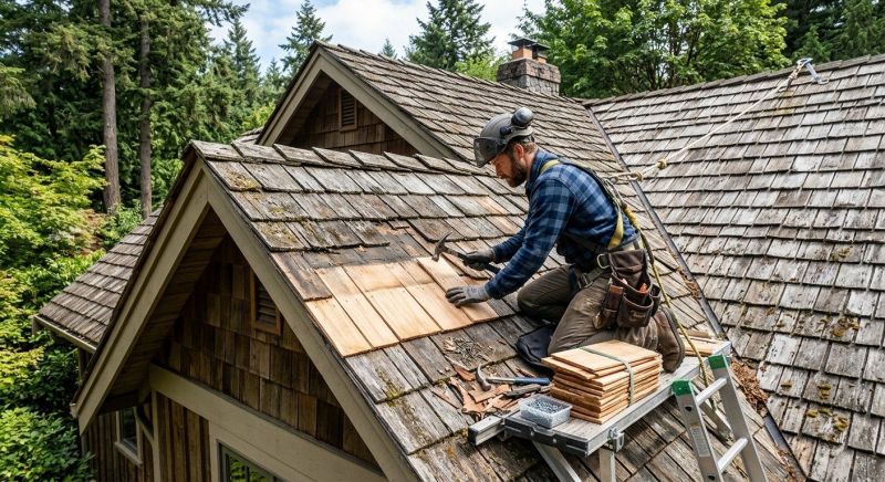 Cedar Shingles Repair in Clinton, NJ