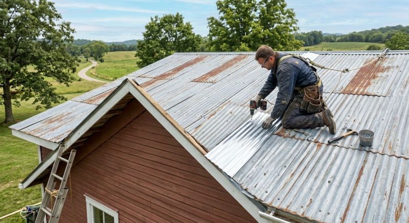 Corrugated Roof Repair in Pittstown, NJ