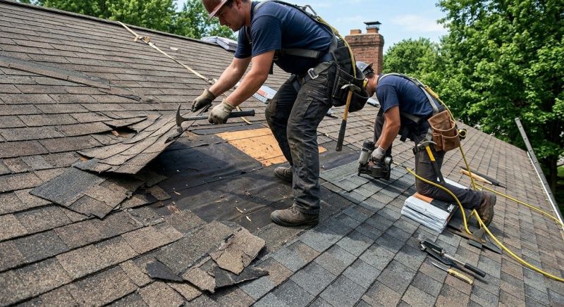 Damaged Roof Repair in Flanders, NJ