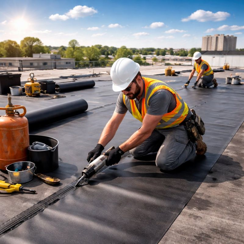 Epdm Roof Installation in Riegelsville, PA