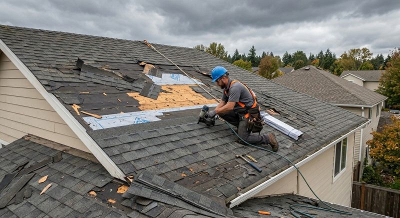 Roof Damage Restoration in Coopersburg, PA