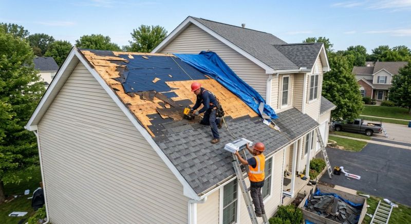 Roof Damage Restoration in Ottsville, PA