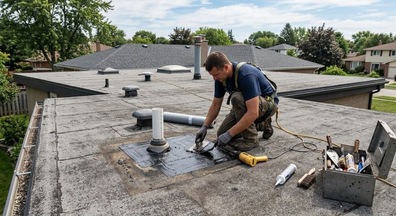 Rubber Roof Repair in Monroe County, PA