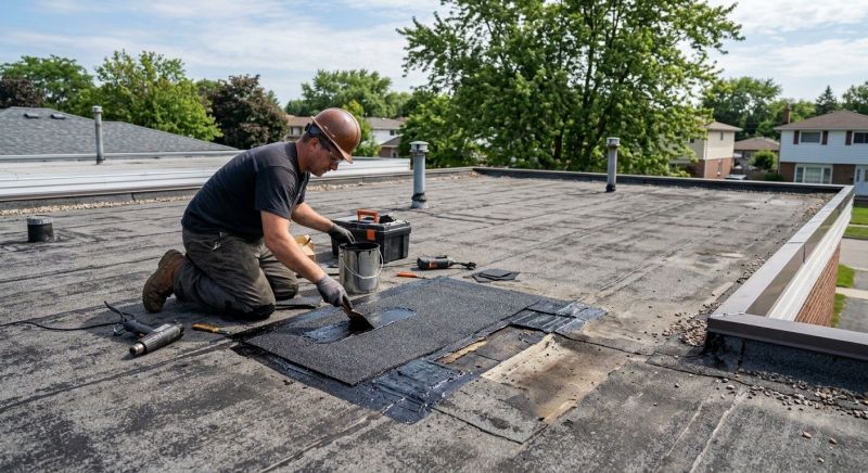 Rubber Roof Repair in Ottsville, PA