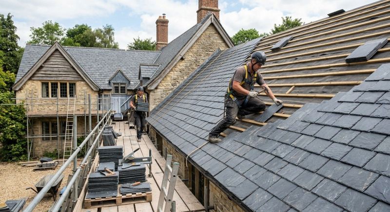 Slate Roof Installation in High Bridge, NJ