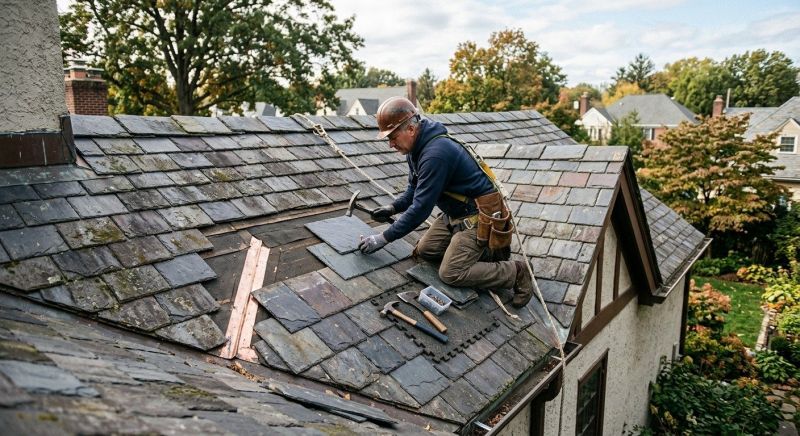 Slate Roof Repair in High Bridge, NJ