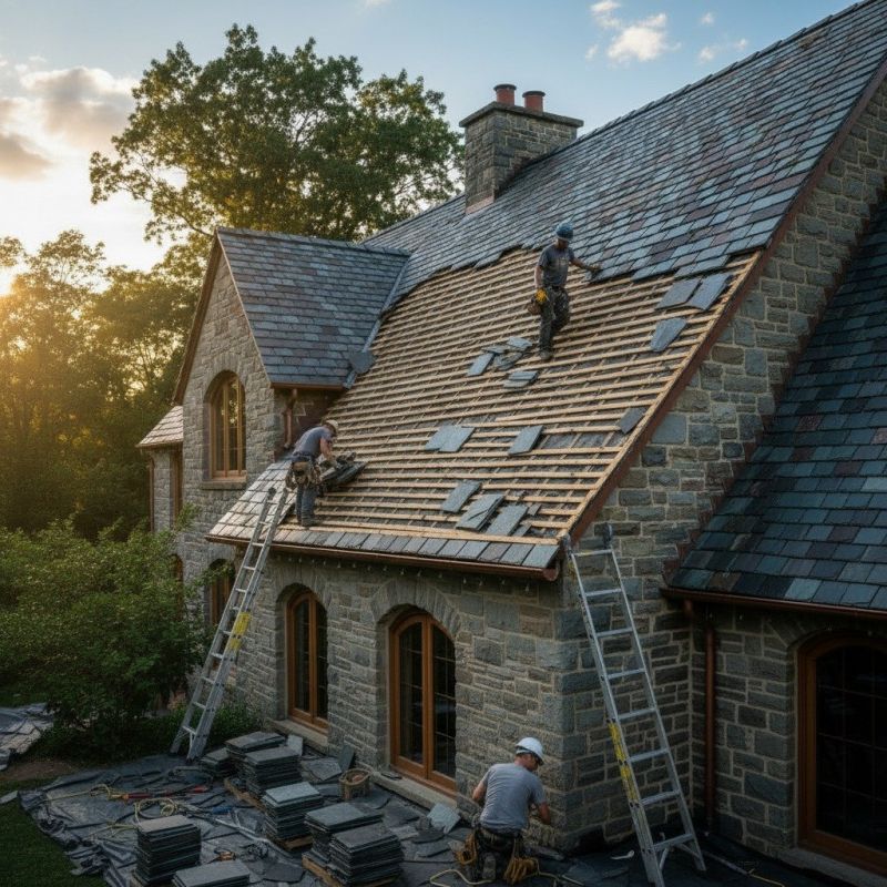 Slate Roof Replacement in Stockton, NJ