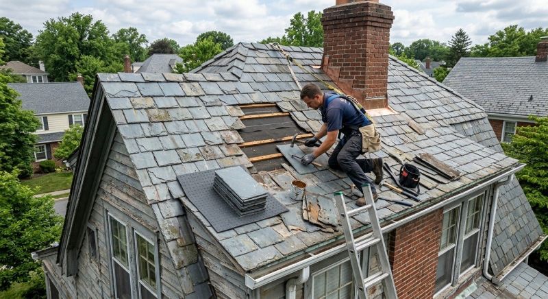 Slate Shingles Repair in Monroe County, PA