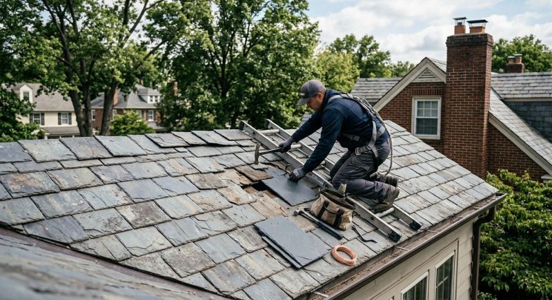 Slate Shingles Repair in Pittstown, NJ