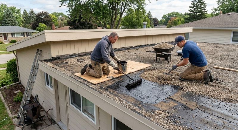 Tar And Gravel Roof Repair in Ottsville, PA