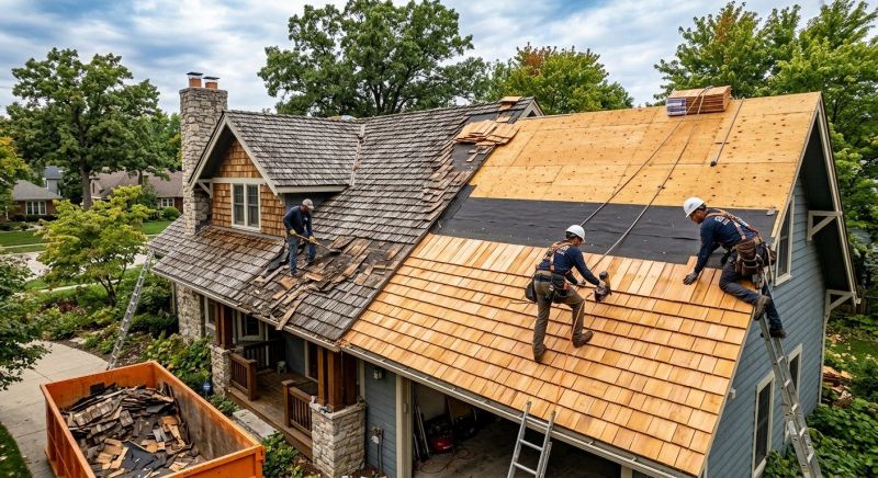 Wood Shake Roof Replacement in Ringoes, NJ